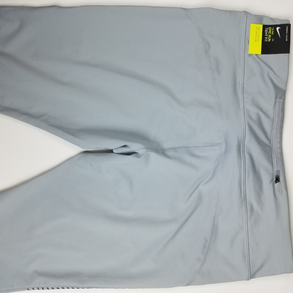 $80 Nike Leggings XL Running Pants Silver / White - Picture 4 of 5